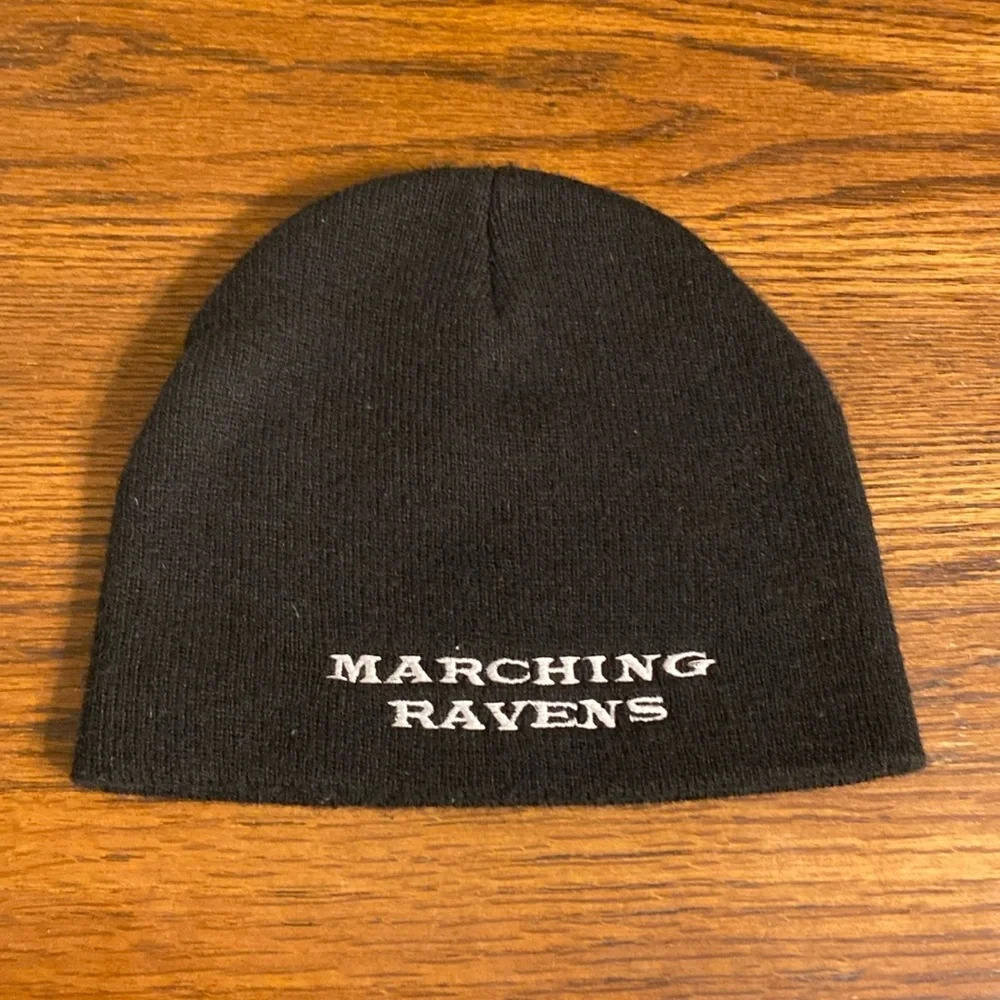 NFL Marching Ravens beanie hat Black